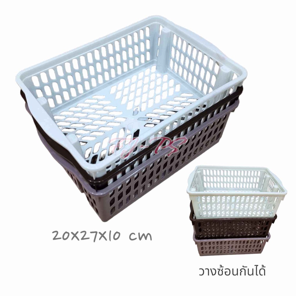 ชั้นวางของ (ต่อเพิ่มชั้นเองได้) พลาสติก ชั้นวางของในครัว ที่วางเครื่องปรุง ตะกร้าพลาสติก