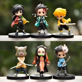 6 ชิ้น / เซต คอสเพลย์ Nezuko Zenitsu ฟิกเกอร์อะนิเมะ COD หุ้นแอ็คชั่น โมเดลตุ๊กตา ของเล่นสําหรับเด็ก ของขวัญ ของสะสม รถ เครื่องประดับ บ้าน เค้ก ตกแต่ง Gacha Lobster