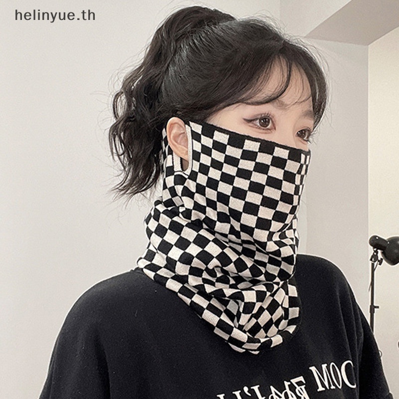 Helinyue ผ้าพันคอ แบบคล้องคอ ให้ความอบอุ่น กันความหนาว อเนกประสงค์ แฟชั่นฤดูใบไม้ร่วง และฤดูหนาว สําหรับผู้หญิง