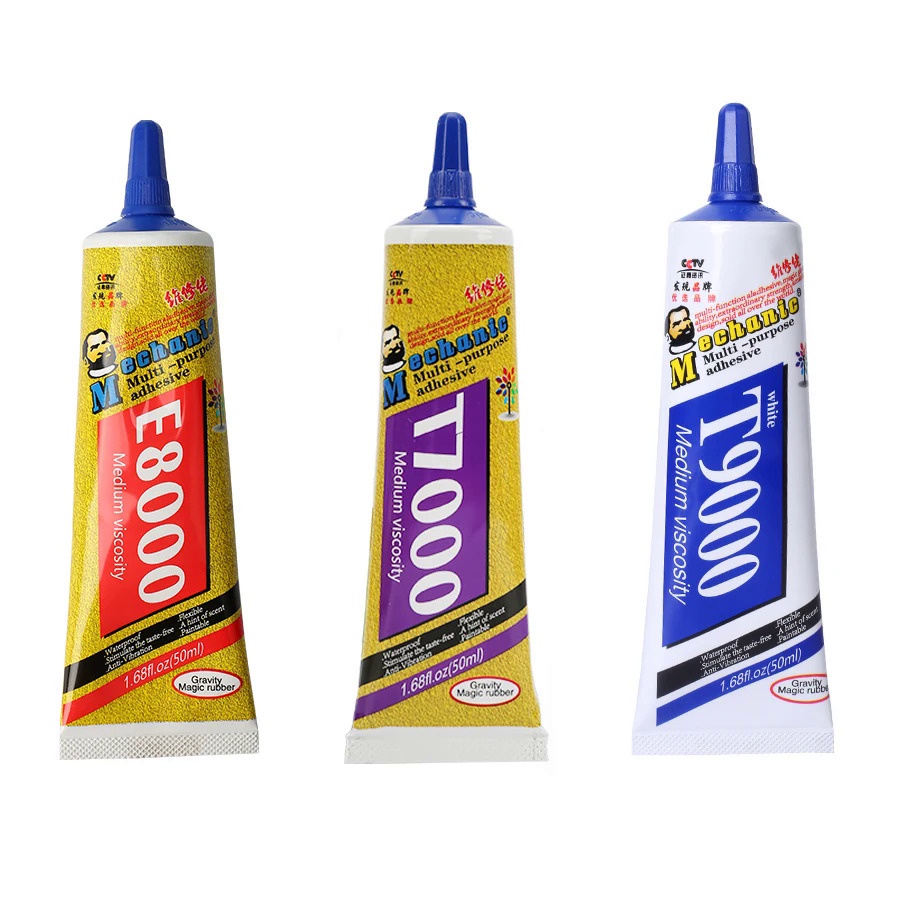 กาวอีพ็อกซี่ T9000 T7000 E8000 อเนกประสงค์ 50 มล. สําหรับงานฝีมือ Diy โทรศัพท์มือถือ หน้าจอสัมผัส
