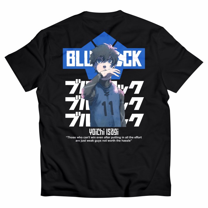 เสื้อยืดพิมพ์ลาย Kaos Anime | Yoichi Isagi BLUE LOCK 001 | Baju Anime Jepang S-5XL