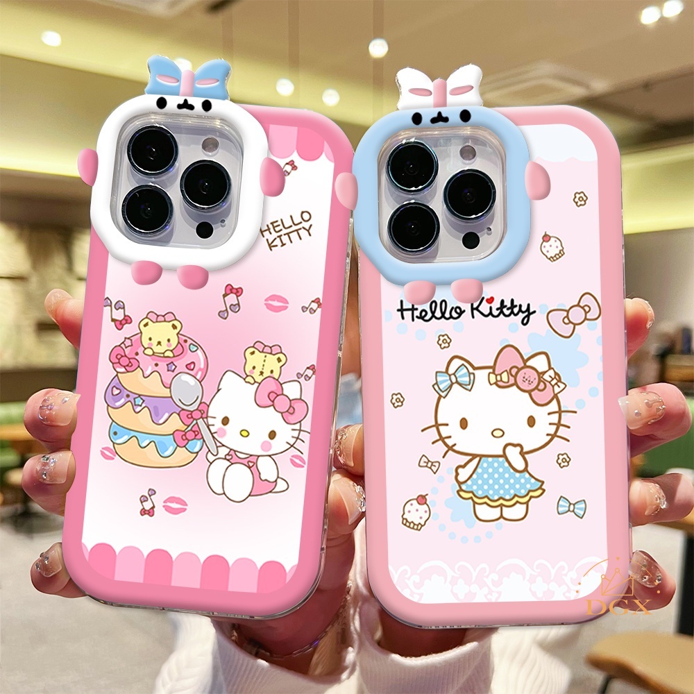 SANRIO เคสซิลิโคนนิ่ม ลายการ์ตูนคิตตี้ สําหรับ OPPO A58 A78 A17 A17K A57 2022 A15 A16 A16K A54 A53 A12 A5S F11 A3S A31 A52 A92 A94 A93 A37 F9 A1K Reno 5 A76 A96 A36 DGX