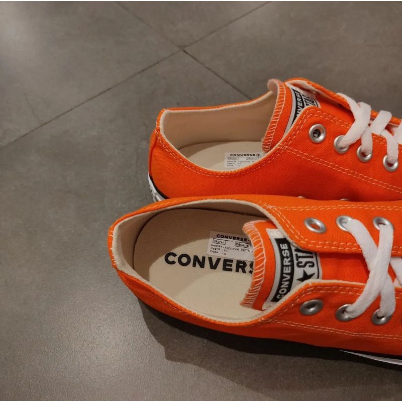 Converse Chuck Taylor II All Star คลาสสิก สีส้ม รองเท้า free shipping