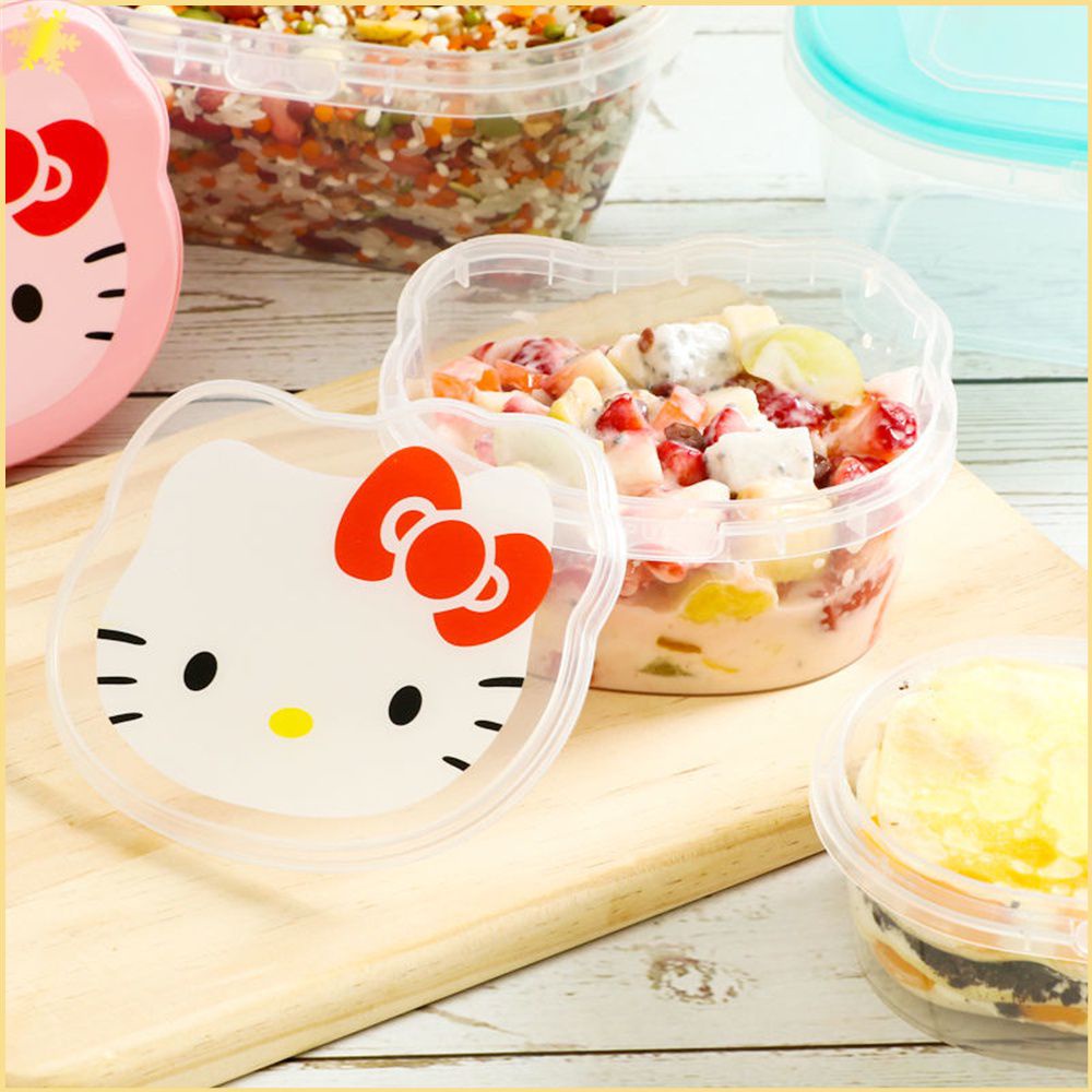 [LBE] 400ml การ์ตูน Sanrio Hellokitty กล่อง Bento ในครัวเรือนน่ารักขนมขบเคี้ยวขนมผลไม้กล่องบรรจุ Desktop Storage อุปกรณ์ห้องครัว