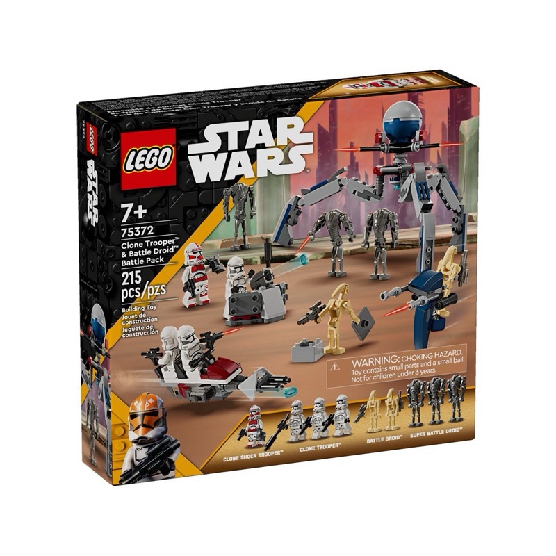 Lego 75372 Clone Trooper™ & Battle Droid™ Battle Pack เลโก้ของใหม่ กล่องสวย ของแท้ 100%