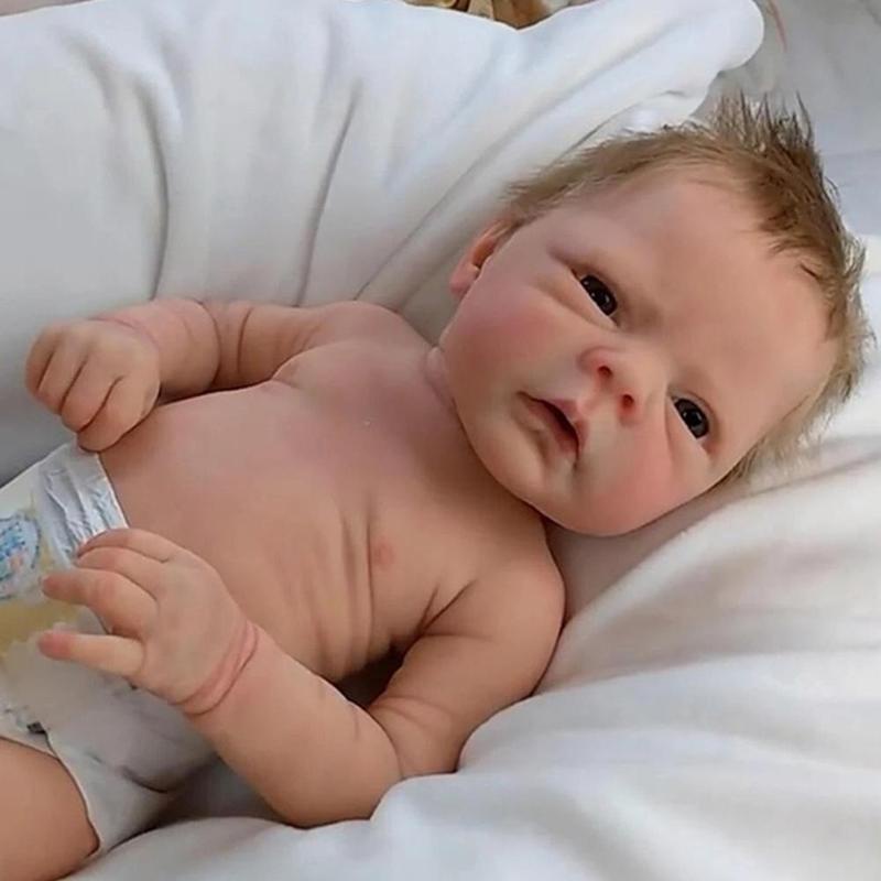 ตุ๊กตาเด็กทารกเสมือนจริง ซิลิโคน แฮนด์เมด ขนาด 46 ซม. 18 นิ้ว 24 ชิ้น
