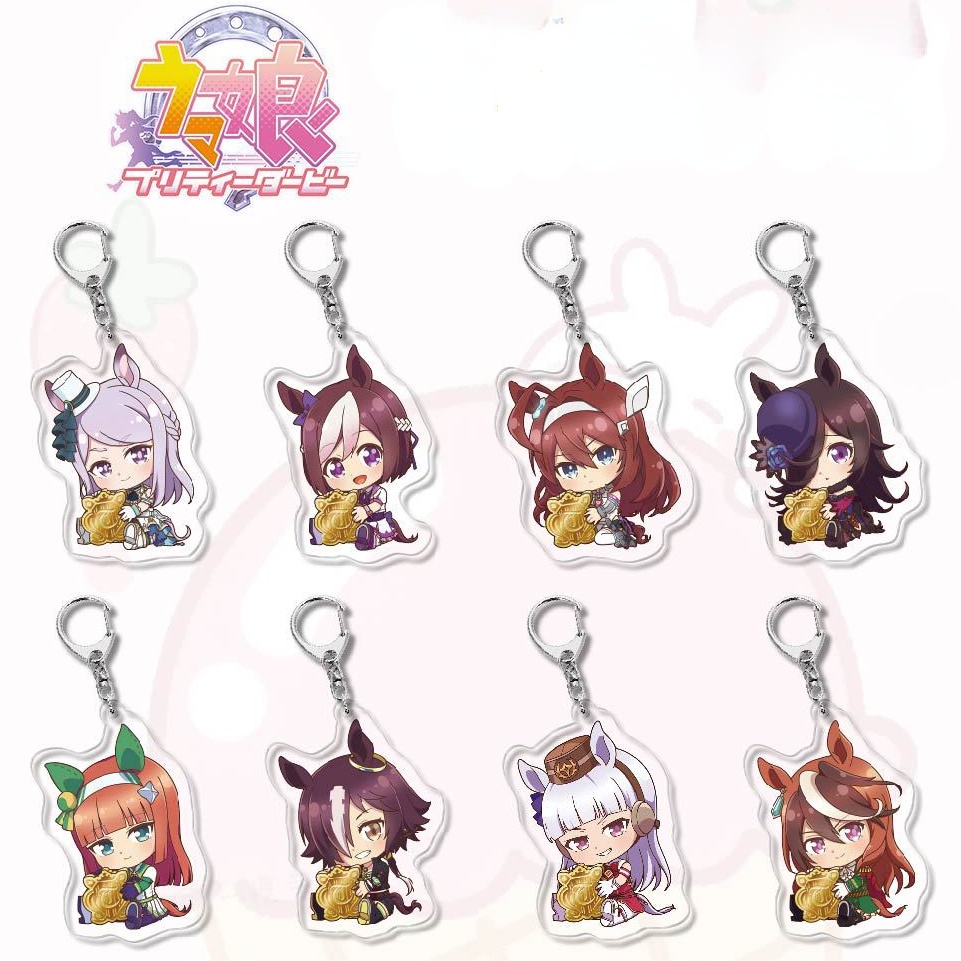 พวงกุญแจอะคริลิค จี้ฟิกเกอร์เกม Uma Musume Pretty Derby Suzuka Tokai Teio