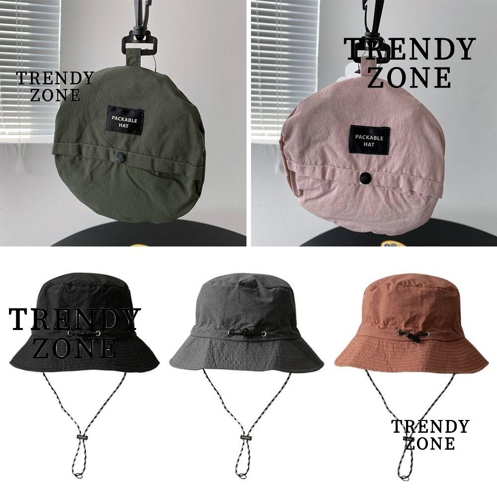 Trendyzone หมวกบักเก็ต ป้องกันรังสียูวี กันน้ํา แห้งเร็ว แบบพกพา สําหรับตกปลา ตั้งแคมป์ เดินป่า