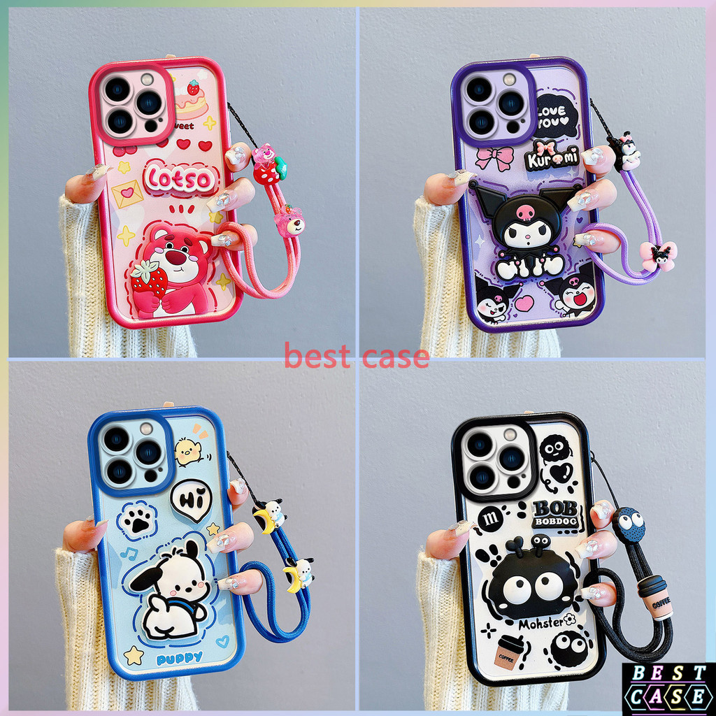 เคส IPhone 15 Pro Max เคส IPhone 15 PlusเคสIPhone 15pro IPhone 15 เคส Strawberry Bear Kuromiการ์ตูนส