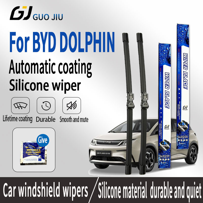 BYD DOLPHIN ปัดน้ําฝนซิลิโคนเคลือบ เงียบ กระดูกอ่อน สําหรับหน้า/หลัง