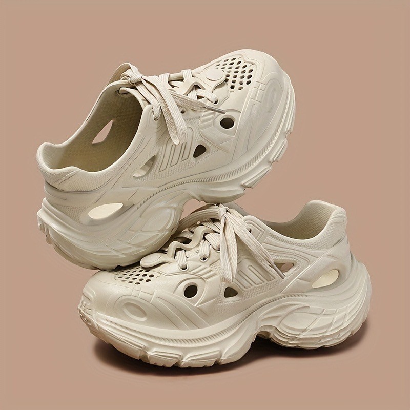 AJAYGNA รองเท้าผู้หญิง รองเท้าแตะแบบสวมแฟชั่น สไตล์ ผ้าใบ พร้อมเชือก SHO-7797