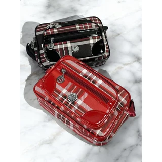 🚚สินค้าพร้อมส่ง🚚 กระเป๋าสะพายข้างผู้หญิง กระเป๋าลายสก๊อต กระเป๋าสะพายข้างแฟชั่นขนาดใหญ่ ราคากันเอง
