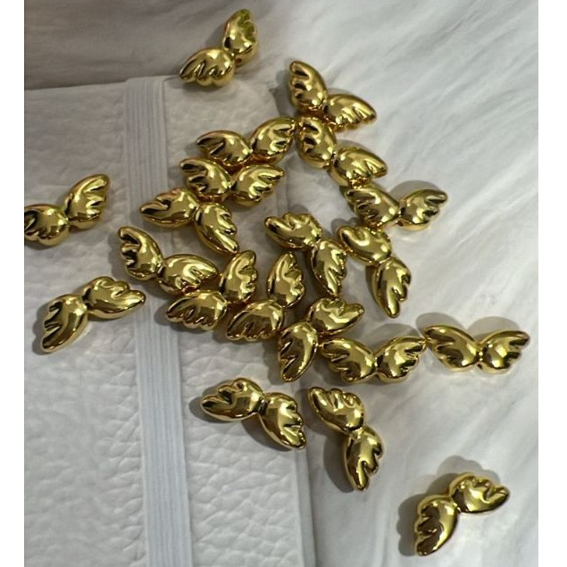 Angel Wings ลูกปัดโลหะผสมทอง Angel Wings ลูกปัดโลหะผสมทอง