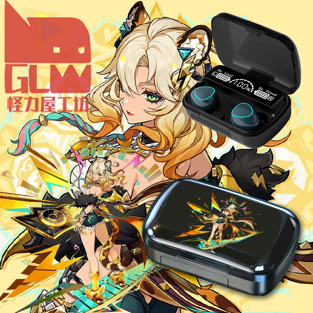 ★Genshin Impact★Xilonen Game Character Merchanded Wireless Bluetooth Headset การนําเสนอสินค้าสองมิติ
