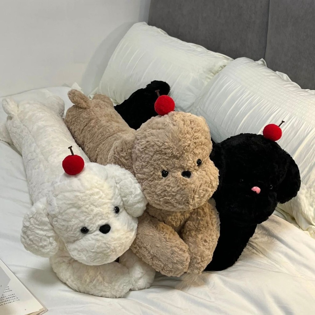 สุนัขแถบยาวหมอนน่ารักฮิปโปตุ๊กตากระต่ายของเล่นตุ๊กตาแมวเตียงสาวคลิปขาด้านข้างนอนตุ๊กตา - รูปที่ 3