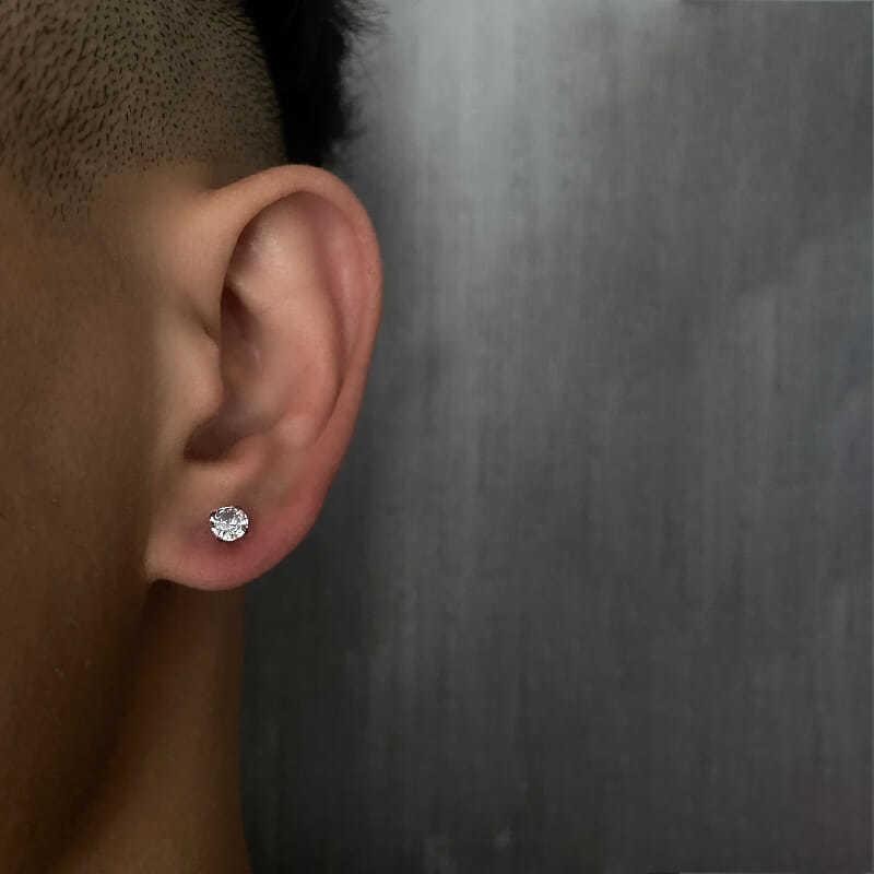 ต่างหู เพชร "Dimond" earring 6mm. No.E037