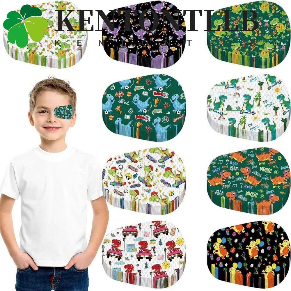 Kentontllb 20 ชิ้น ผ้าปิดตาเดี่ยวสําหรับเด็ก, การแก้ไขสายตาเอียงสีทึบเด็ก Amblyopia Eye Patch, Supple Vision Care สบาย Eye Patch