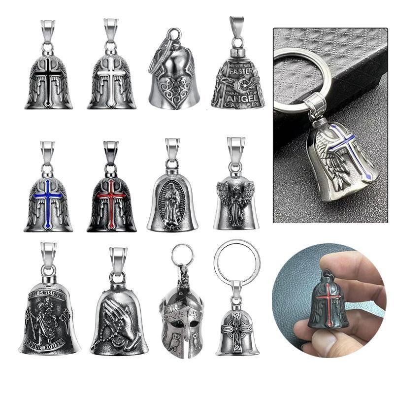 Motorcycle Guardian Bell Retro Punk Cycling Luck Bell Creative Motorcycle Bell Accessories for Good Luck dadwenth