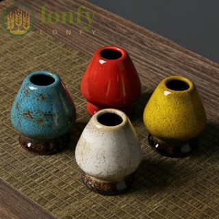 LONFY Matcha Whisk Stand เซรามิค Smooth Tea Drinking Utensil…