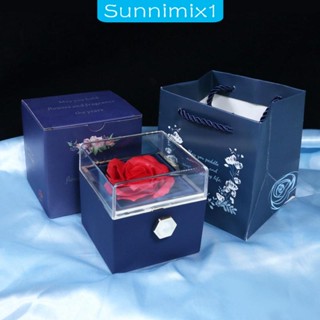 [Sunnimix1] กล่องเก็บเครื่องประดับ สร้อยคอ ต่างหู สไตล์โรแมนติก สร้างสรรค์ สําหรับวันครบรอบ งานแต่งงาน แม่