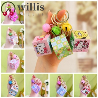 Willis พวงกุญแจ จี้ลูกบาศก์ปริศนา 3x3x3 ซม. ลาย My Melody Mofangge หลากสี สําหรับเด็ก