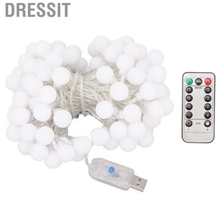 Dressit Ball String Lamp  Shatterproof  Lights USB Interface 10.9yd Length 100 Bulbs with  for Garden