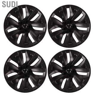 Sudi Wheel Hub  Sporty ABS Snap Design Rim Cover 19in Matte Black Wear Resistant for Cars