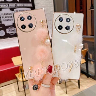 เคสโทรศัพท์มือถือ แบบนิ่ม ประดับไข่มุก สําหรับ Realme11 RealmeC51 Realme 11 C51 NFC 4G 5G