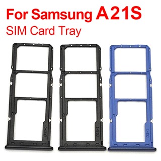 อะไหล่ถาดซิมการ์ดรีดเดอร์ แบบเปลี่ยน สําหรับ Samsung Galaxy A21S A217F SM-A217F DSN SM-A217M DS