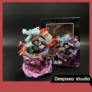 Deepsea studio [Quick delivery in stock] blade of ghost killing GK breath of water G5 charcoal Zhilang SD Statue hand-made model decoration gift