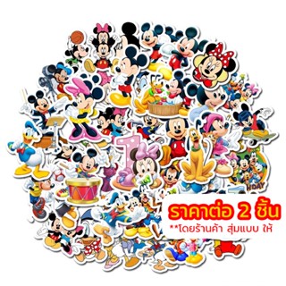 🇹🇭 สติ๊กเกอร์ Mickey Mouse Stickers มิกกี้ เมาส์ มินนี่ Minnie Fluto Goofy สติ้กเกอร์ PVC สติกเกอร์ กันน้ำ Sticker