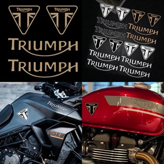 สติกเกอร์สะท้อนแสง ลายโลโก้ TRIUMPH Bobber Street Twin TRIUMPH สําหรับติดตกแต่งรถมอเตอร์ไซค์ หมวกกันน็อค