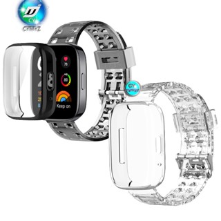 Redmi Watch 3 Active strap สายรัดซิลิโคน Redmi Watch 3 Active สายรัดข้อมือ Redmi Watch 3 Active เคสป้องกันเต็มจอ Redmi Watch 3 Active ตัวป้องกันหน้าจอ