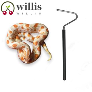 Willis ตะของู สเตนเลส ยืดหดได้ ไม่เป็นสนิม สีดํา 66 ซม. สําหรับฝึกสัตว์เลื้อยคลาน