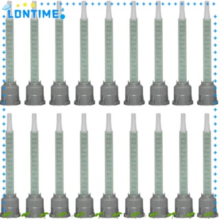 Lontime ปลายหัวฉีดผสมอีพ็อกซี่ หลอดผสมเรซิน พลาสติก 20 ชิ้น ใช้งานง่าย