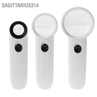 Sagittarius314 5X/15X/40X มือถือ LED Lighting ABS พลาสติกกรณีแว่นขยายแว่นขยาย