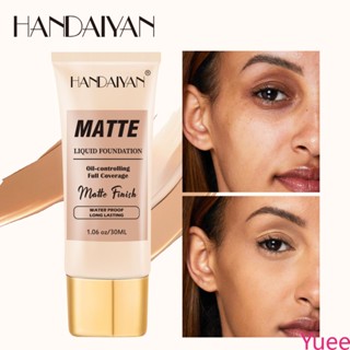 คอนซีลเลอร์ Matte Liquid Foundation Long-Lasting Cleanser อย่างเห็นได้ชัด Moisturizing Liquid Foundation yuee