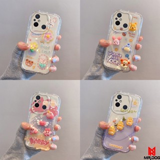 เคส Redmi 12C 10C ตุ๊กตาสามมิติ สีใส การ์ตูน กรณีป้องกันโทรศัพท์มือถือ TY4