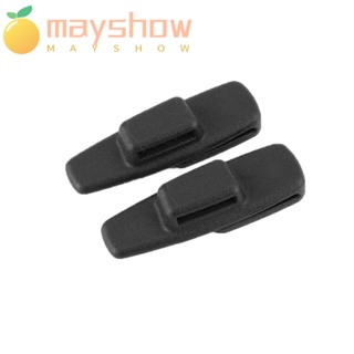 Mayshow ปลอกหุ้มเข็มขัดนิรภัย ABS กันลื่น ปรับได้ ทนทาน สําหรับรถยนต์ 2 ชิ้น