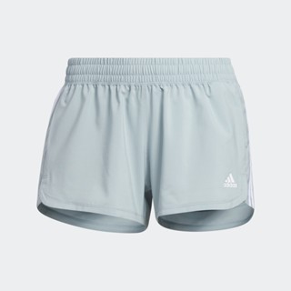 adidas เทรนนิง กางเกงขาสั้น Pacer 3-Stripes ผู้หญิง สีเทา HD9587