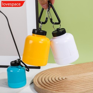 Lovespace กล่องบรรจุขวดน้ํา แบบพกพา 200CC พร้อมหัวเข็มขัด สําหรับเล่นกีฬากลางแจ้ง E8M9