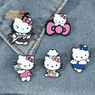 [WillBesugarT] Sanrio Hello Kitty เข็มกลัด รูปแมวน่ารัก เครื่องประดับแฟชั่น สําหรับผู้หญิง [ใหม่]