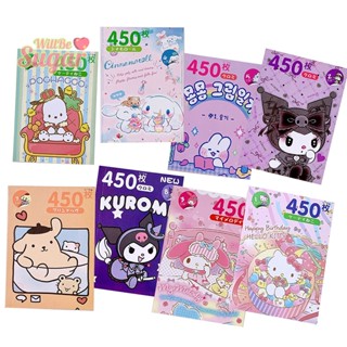 SANRIO [WillBesugarT] สติกเกอร์ ลายการ์ตูนน่ารัก Kuromi Melody &amp; Coogo สําหรับตกแต่งสมุดไดอารี่ โทรศัพท์ DIY 450 ชิ้น