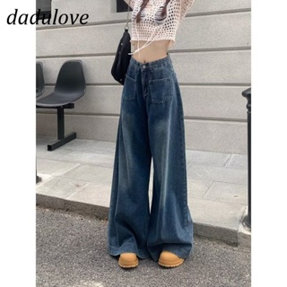 DaDulove💕 New American Ins High Street Retro Jeans Niche High Waist Loose Wide Leg Pants plus Size Trousers