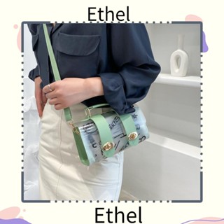 Ethel1 กระเป๋าสะพายไหล่ PVC แบบใส ลายกราฟฟิตี้ สําหรับผู้หญิง