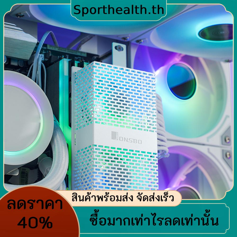 Jonsbo NF-1 พัดลมระบายความร้อนฮีทซิงค์ 4Pin PWM 5V 3Pin ARGB SYNC RAM Air AIO พร้อมพัดลมระบายความร้อน 50 มม. คู่ 60-3600RPM สําหรับ DDR2 DDR3 DDR4 DDR5