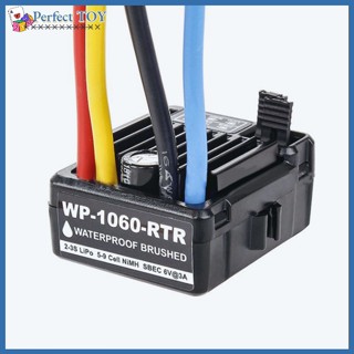 Pst 1060 60a Brushed Esc เต็มรูปแบบ Esc กันน้ํา สําหรับ Hsp ปีนเขาโมเดลรถเรือรุ่นอัพเกรดอุปกรณ์เสริม