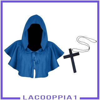 [Lacooppia1] เสื้อคลุม ชุดคอสเพลย์ แฟนซี มีฮู้ด สไตล์โกธิค สําหรับปาร์ตี้ฮาโลวีน