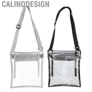 Calinodesign Stadium Approved Clear Bag Adjustable Shoulder Straps Messenger for Concerts