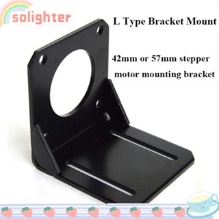 SOLIGHTER อุปกรณ์เสริมมอเตอร์สเต็ปเปอร์ รูปตัว L สําหรับ Nema17 Motor Holder 17 23 Mount